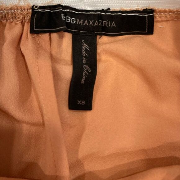 BCBGMaxAzria Tisa Colorblock Pleaded Waistband Skirt.Size XS - Picture 9 of 11